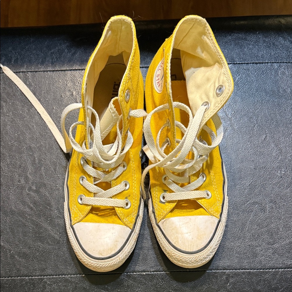 Converse Yellow High-Top Sneakers